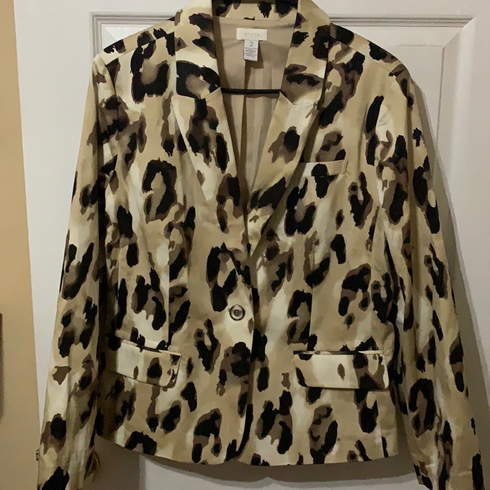 Chico’s Animal Print Jacket